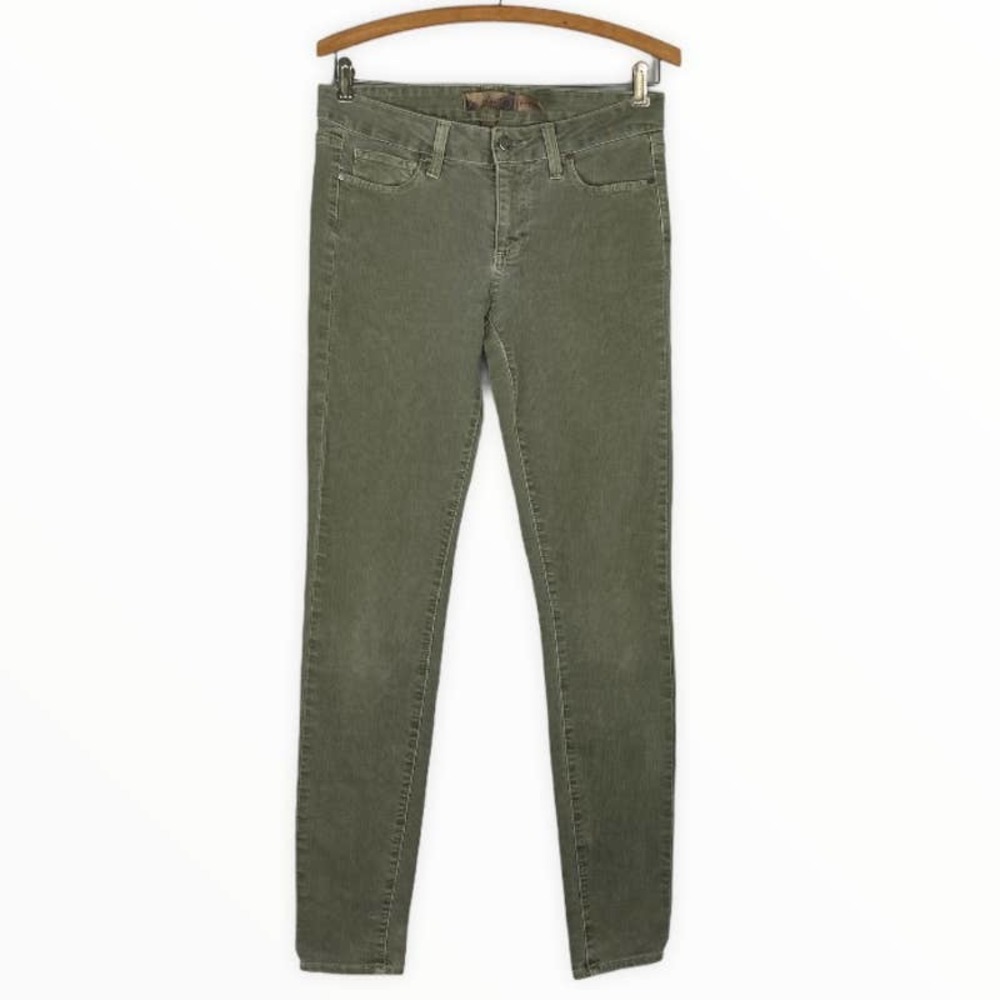 PAIGE Verdugo Distressed Jegging Skinny Denim Jean Sage Green Size 28